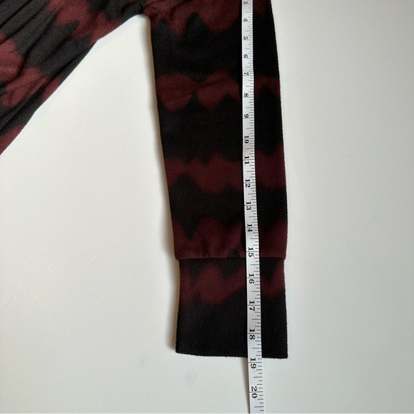 Sanctuary Women’s Open Front Cardigan Red Black Oversized Size Small NWT - Picture 6 of 8